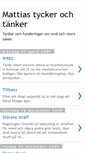 Mobile Screenshot of mattias-tycker.blogspot.com