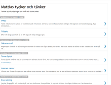 Tablet Screenshot of mattias-tycker.blogspot.com