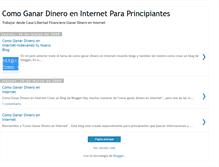Tablet Screenshot of como-ganardinero-en-internet.blogspot.com