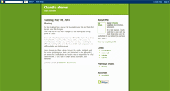 Desktop Screenshot of chandrashares.blogspot.com