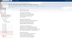 Desktop Screenshot of beat-poetry.blogspot.com