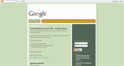 Desktop Screenshot of googlekenyablog.blogspot.com