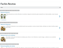 Tablet Screenshot of faciles-recetas.blogspot.com