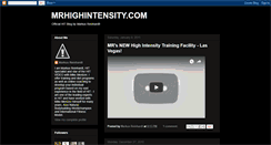 Desktop Screenshot of mrhighintensity.blogspot.com