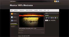 Desktop Screenshot of mexican-music.blogspot.com