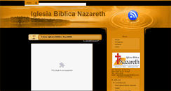 Desktop Screenshot of iglesiabiblicanazareth.blogspot.com