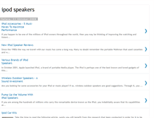 Tablet Screenshot of cheapipodspeakers.blogspot.com