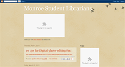 Desktop Screenshot of monroestudentlibrary.blogspot.com