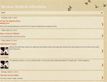 Tablet Screenshot of monroestudentlibrary.blogspot.com