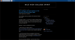 Desktop Screenshot of milehighcollegespirit.blogspot.com