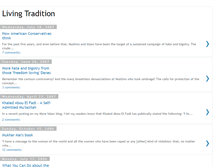 Tablet Screenshot of living-tradition.blogspot.com