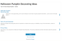 Tablet Screenshot of halloween-pumpkin-decorating-ideas.blogspot.com