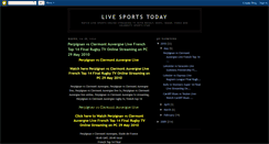 Desktop Screenshot of livesportstoday.blogspot.com