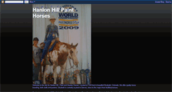 Desktop Screenshot of hanlonhillpainthorses.blogspot.com