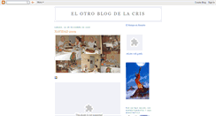 Desktop Screenshot of elotroblogdelacris.blogspot.com