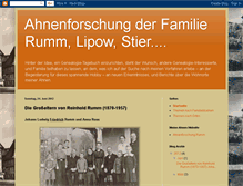 Tablet Screenshot of ahnenforschung-rumm.blogspot.com