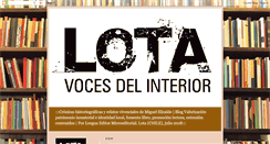 Desktop Screenshot of lotavocesdelinterior.blogspot.com