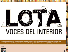 Tablet Screenshot of lotavocesdelinterior.blogspot.com