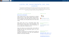 Desktop Screenshot of listadenascimentodosalvador.blogspot.com