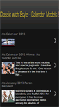Mobile Screenshot of classicwstylecalendermodels.blogspot.com