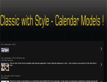 Tablet Screenshot of classicwstylecalendermodels.blogspot.com