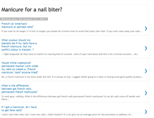 Tablet Screenshot of manicure-for-a-nail-biter.blogspot.com