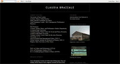 Desktop Screenshot of claudiabrazzale.blogspot.com