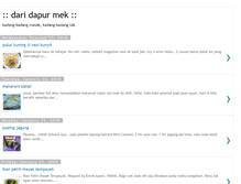 Tablet Screenshot of dapur-mek.blogspot.com