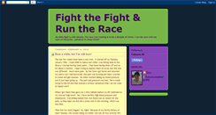 Desktop Screenshot of fightthefightruntherace.blogspot.com