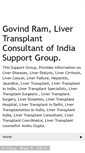 Mobile Screenshot of livertransplantindiaconsultant.blogspot.com