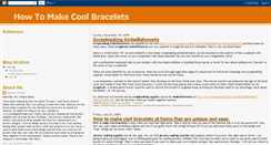 Desktop Screenshot of how-to-make-cool-bracelets.blogspot.com
