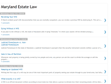 Tablet Screenshot of marylandestatelaw.blogspot.com