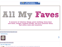 Tablet Screenshot of allmyfaves.blogspot.com