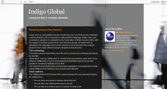 Desktop Screenshot of indigoglobal.blogspot.com