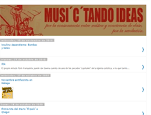 Tablet Screenshot of musitandoideas.blogspot.com
