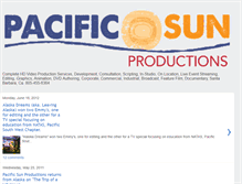 Tablet Screenshot of pacificsunproductions.blogspot.com