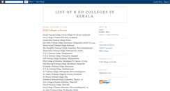 Desktop Screenshot of bedcollegesinkerala.blogspot.com