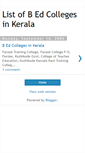 Mobile Screenshot of bedcollegesinkerala.blogspot.com