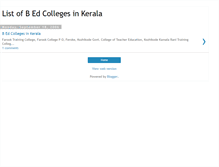 Tablet Screenshot of bedcollegesinkerala.blogspot.com