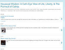 Tablet Screenshot of housecatwisdom.blogspot.com