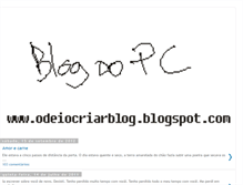 Tablet Screenshot of odeiocriarblog.blogspot.com