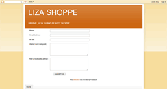Desktop Screenshot of lizashoppe.blogspot.com