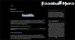 Desktop Screenshot of foosballhero.blogspot.com