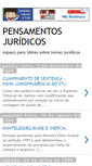 Mobile Screenshot of pensamentosjuridicos.blogspot.com