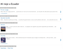 Tablet Screenshot of mi-viaje-a-ecuador.blogspot.com