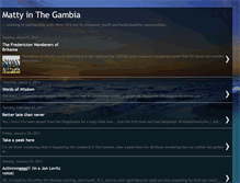 Tablet Screenshot of mattyinthegambia.blogspot.com
