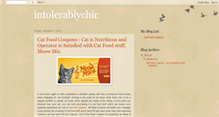 Desktop Screenshot of intolerablychic.blogspot.com