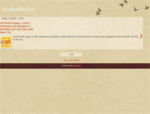 Tablet Screenshot of intolerablychic.blogspot.com