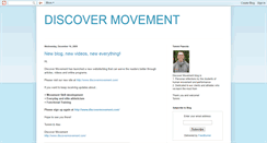 Desktop Screenshot of discovermovement.blogspot.com