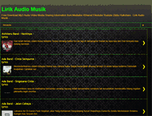 Tablet Screenshot of lirik-audio-musik.blogspot.com